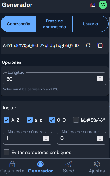 Generador de Contrasenas